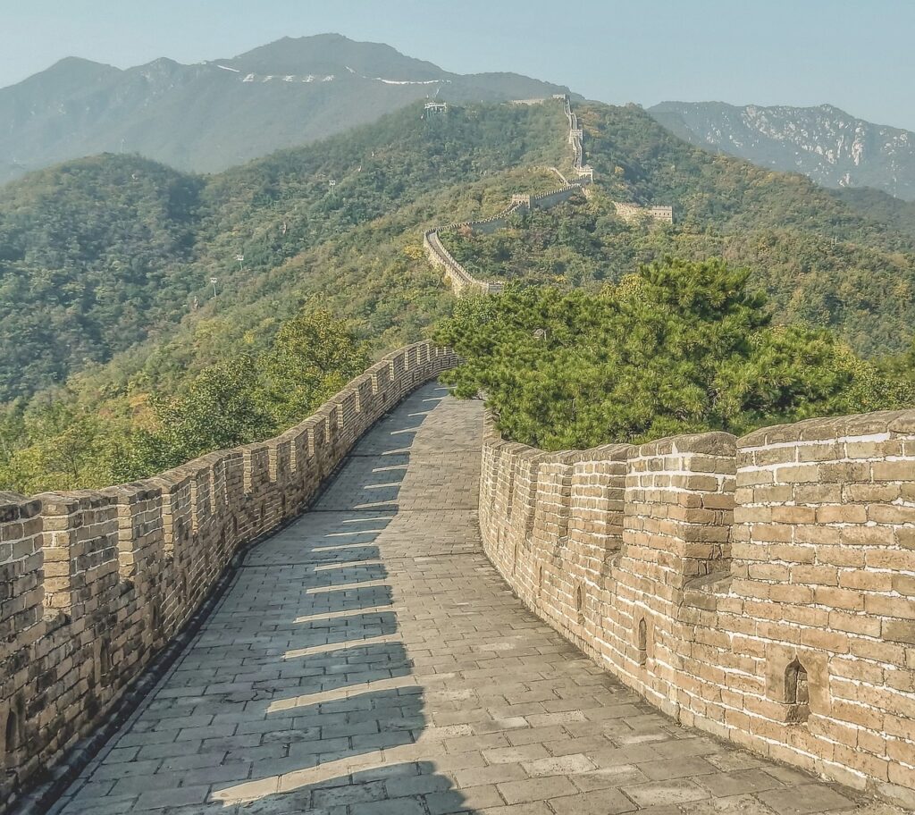 muraille de chine, en chemin